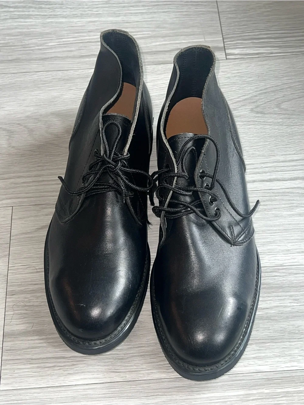 VTG new Men's Biltrite Steel Toe EH Chukka Work Leather Black Ankle Boots Sz 10R